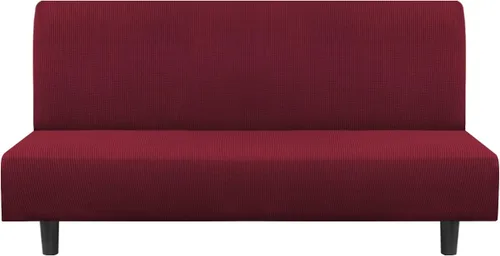 Miniatura 45 de Funda para futón Flamingo P de gran elasticidad sin brazos - Funda para sofá futón de tamaño completo y queen, de jacquard suave y grueso