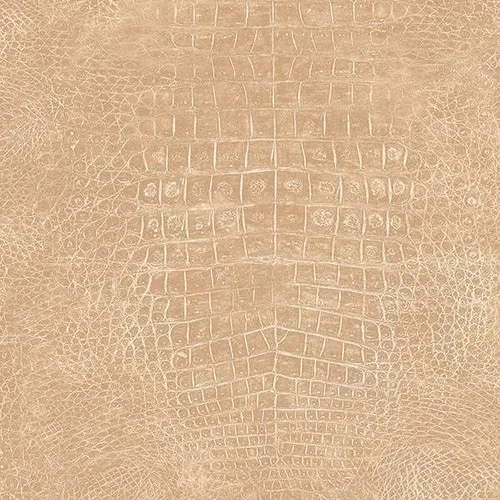 CONCORD WALLCOVERINGS ™ Papel tapiz texturizado de imitación con estampado de cocodrilo, beige, 21 pulgadas x 33 pies (56 pies cuadrados), G67499
