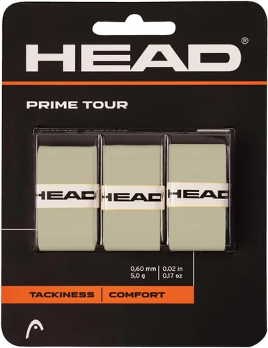 HEAD Prime Tour paquete de 3 overgrip, color negro Gris