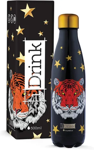 Miniatura 2 de IDRINK® Botella térmica revolucionaria, 2 paredes, botella de acero inoxidable, 16.9 fl oz UNICORN