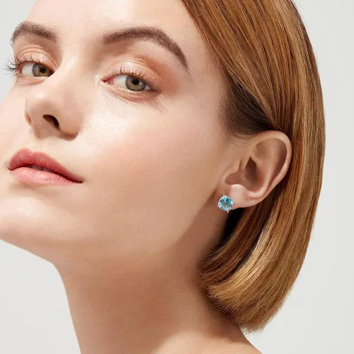 Miniatura 6 de Varios aretes de tuerca con temática de la vida marina del océano, juego de 30 pares, múltiples perlas de cristal, concha marina, escala de peces
