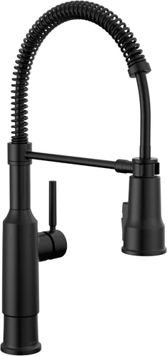 Miniatura 12 de Grifo de Cocina Comercial Estilo Profesional Delta Theodora Pro con Rociador Desplegable, Grifo de Fregadero de Cocina de Bronce Aceitado de Un Solo