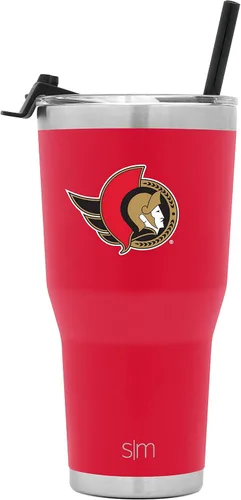 Miniatura 19 de Simple Modern Vaso Cruiser Cruiser con licencia oficial de la NHL Arizona Coyote de 30 onzas, taza de viaje aislada con tapa abatible y popote