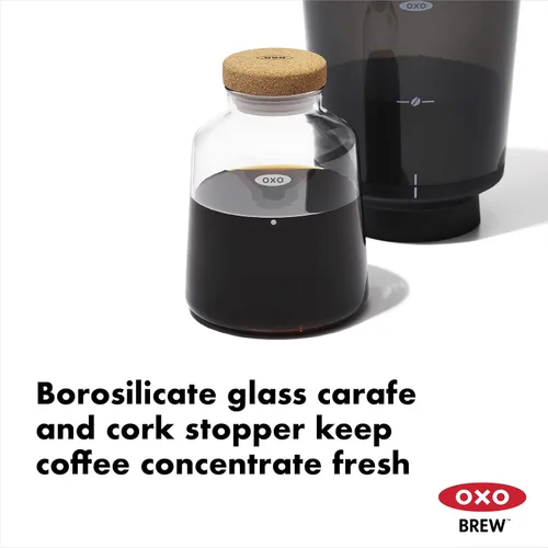 Miniatura 4 de OXO Brew - Cafetera compacta de café frío y filtros de papel de repuesto para cafetera de café frío Good Grips, marrón, 50 por caja