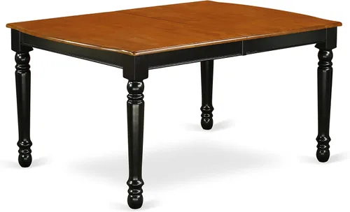 Miniatura 3 de East West Furniture DOAV9-BCH-LC - Juego de mesa de comedor de 9 piezas, incluye una mesa rectangular de madera con hoja de mariposa y 8 sillas