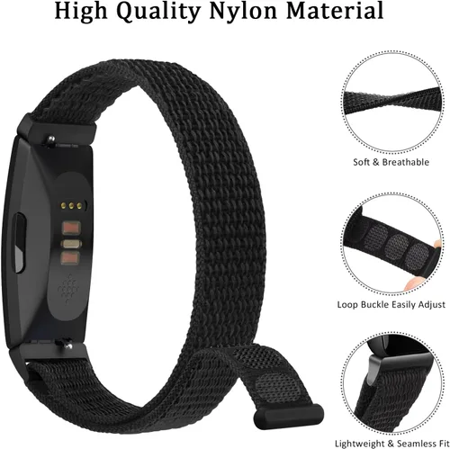 Miniatura 2 de Correas de nailon Ace 3 compatibles con Fitbit Ace 3 correas para niños y niñas, suave, agradable al tacto, transpirable, 3 bandas para reloj