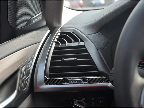 Miniatura 4 de Compatible con panel de marco de salida de aire acondicionado de fibra de carbono, marco de salida de aire, cubierta interior para BMW X3 G01 G08