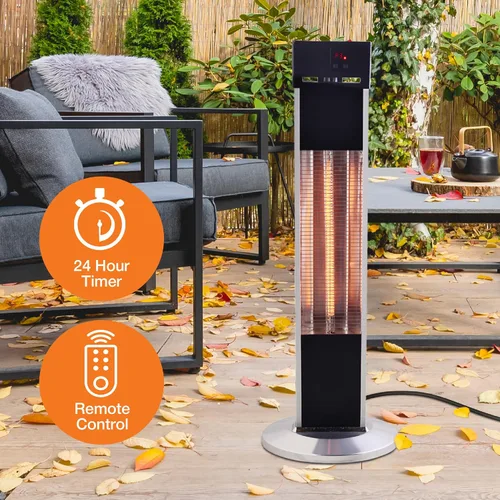 Miniatura 7 de Lifesmart Calentador de torre infrarrojo para exteriores, calor suplementario para garaje, terraza, patio, calentador eléctrico portátil