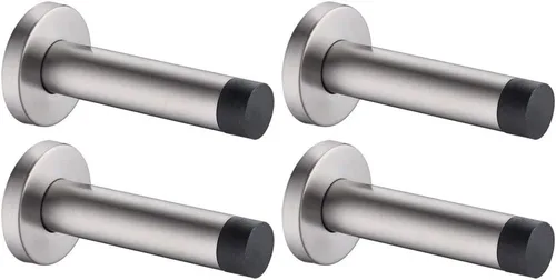 Miniatura 26 de JQK Tope de puerta, acero inoxidable 304 de grosor de 0.039 pulgadas (0.039 in), amortiguador de sonido, tope de puerta, protetor, 2 unidades, Punta