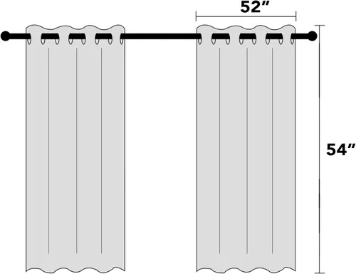 Miniatura 8 de Primitive - Cortinas opacas 100 % de lino texturizado natural para dormitorio, sala de estar, cortinas para ahorra energía, tela de arpillera
