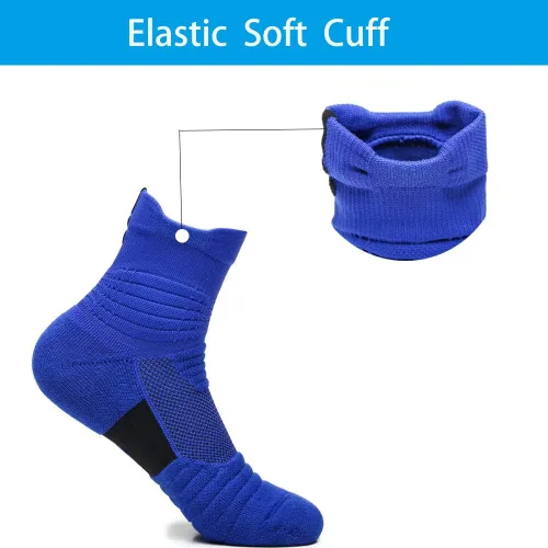 Miniatura 5 de Yoknatt Elite - Calcetines de baloncesto gruesos para ciclismo, calcetines deportivos para hombres, mujeres y niños