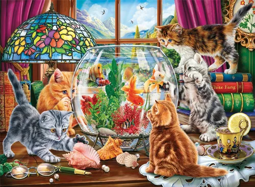 Miniatura 7 de Anatolian Puzzle - Alcaparras de cocina para gatitos, rompecabezas de 700 piezas, #2700