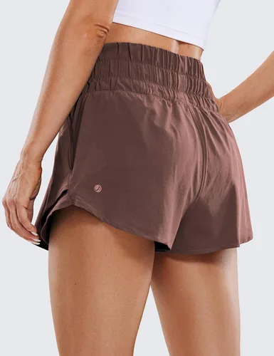 Miniatura 2 de CRZ YOGA Pantalones cortos deportivos para mujer, cintura alta, falda con volantes, superpuesta, entrenamiento, correr, tenis, pantalones cortos