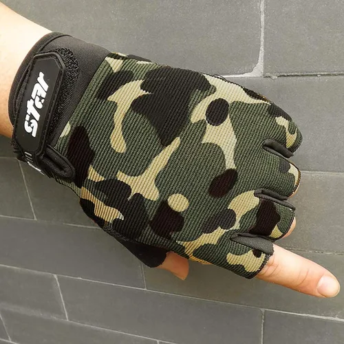 Miniatura 3 de olesa Guantes de ciclismo sin dedos, guantes de ciclismo para hombres, guantes de bicicleta de medio dedo para conducir, ciclismo, montar