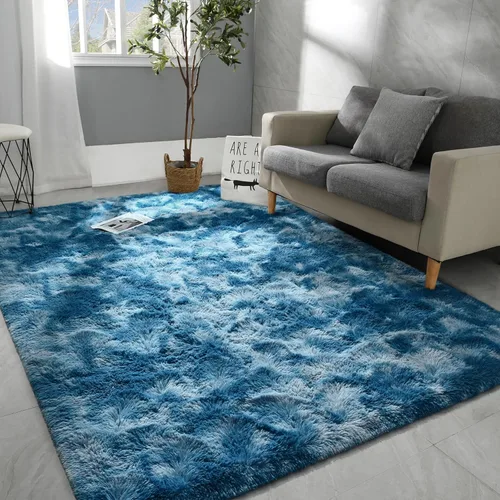 Miniatura 10 de Hutha Alfombras de Área Grandes de 5x8 pies para Sala de Estar, Alfombra Moderna Súper Suave y Esponjosa para Dormitorio, Alfombras Shag Peludas
