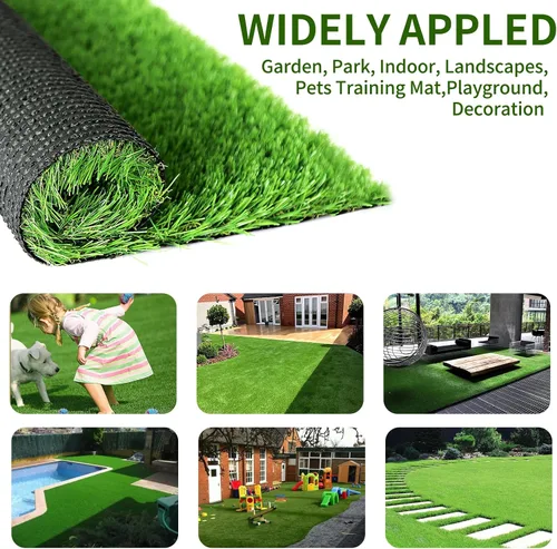 Miniatura 5 de SunVilla Alfombra de césped artificial para interior y exterior, 1 pie x 13 pies (13 pies cuadrados) Alfombra sintética gruesa y realista de césped