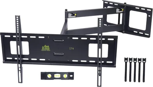 FORGING MOUNT - Soporte de pared de brazo largo y movimiento completo para TV, con extensión de brazo articulado de 107 cm, compatible con