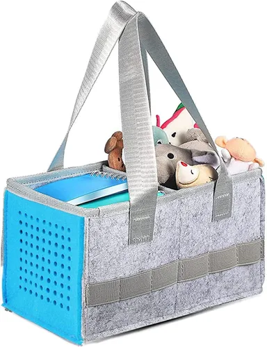 Miniatura 5 de Paquete de 3 organizadores de fieltro para Toniebox, bolsa de almacenamiento de viaje con asa para accesorios Toniebox
