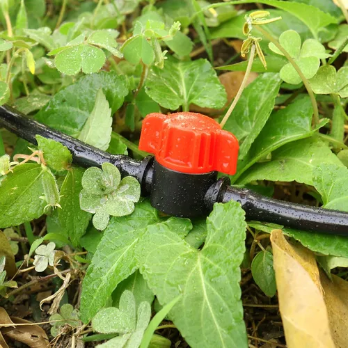 Miniatura 7 de Válvulas de riego por goteo de 1/4 pulgadas, 40 válvulas de interruptor de apagado de riego por goteo para tubos de riego por goteo de 1/4 pulgadas
