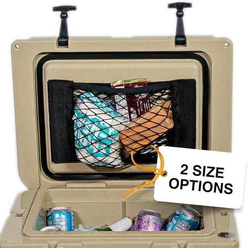 Red para hielera para almacenamiento en seco y organización – Compatible con YETI, RTIC, Ninja, Igloo, Coleman, Lifetime, Pelican Ice Chests – Medio