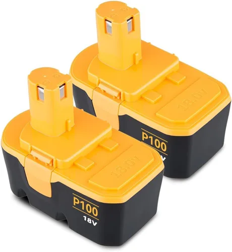 Paquete de 2 herramientas eléctricas inalámbricas P100 de 4.8 Ah compatibles con batería Ryobi de 18 V Ni-Mh ABP1801 ABP1803 BPP1820 130224007
