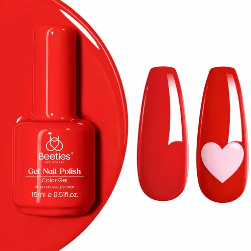 Miniatura 181 de Beetles - Esmalte de uñas de gel verde luminoso que brilla en la oscuridad, esmalte de uñas de gel que se absorbe con lámpara LED UV, arte de uñas