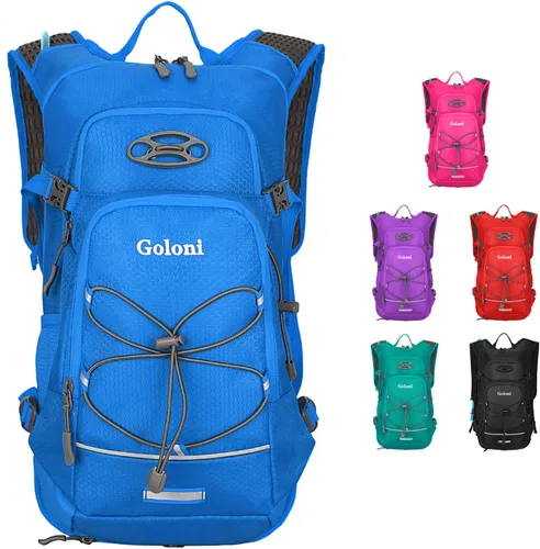 Miniatura 11 de Mochila de hidratación, mochila de senderismo ligera con vejiga de agua de 2 L, mochila de agua para ciclismo, correr, festival