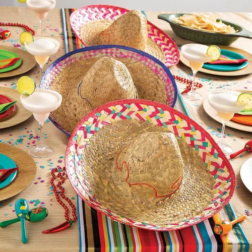 Miniatura 3 de Fun Express Fiesta Sarape - Mantel de plástico en rollo