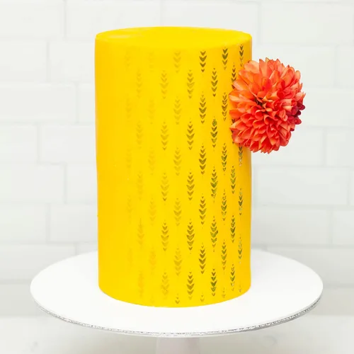 Miniatura 3 de Lacupella Plantilla de decoración de pasteles para pastel alto de crema de mantequilla, glaseado real, ganache, pintura, aerógrafo (ARRO)