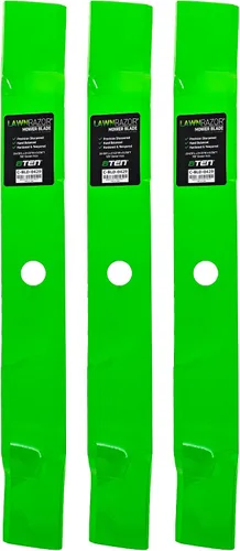 8TEN LawnRAZOR - Cuchilla para John Deere Z930M Z915B Z950M Z930R Z930A Z920M 60 pulgadas cubierta TCU18990 (triturado) paquete de 3