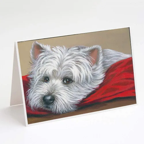 Miniatura 220 de Caroline's Treasures PPP3013GCA7P - Tarjetas de felicitación y sobres para mascotas de Basset Hound Teacher, paquete de 8 tarjetas en blanco
