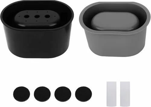 Miniatura 2 de Molde de silicona para macetas, contenedor reutilizable de yeso de arcilla de hormigón de forma ovalada para macetas caseras para suculentas, molde