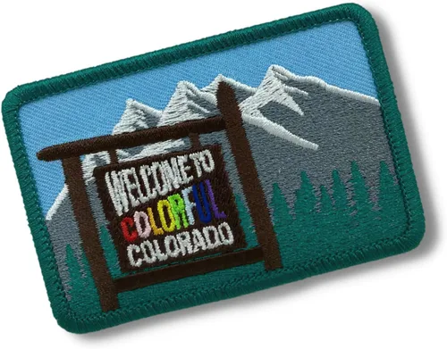Miniatura 7 de Colorado Flag Mountains - Parche de viaje de Colorado bordado para ropa, adhesivo fuerte, parches bordados para ropa, tela, mochila, sombrero