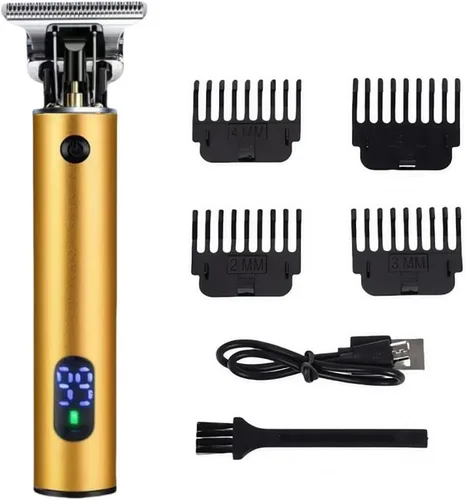 Miniatura 38 de Cortadora de pelo profesional para hombres y mujeres, inalámbrica, recargable, recortadora de pelo, kit de aseo de corte de cuerpo de metal