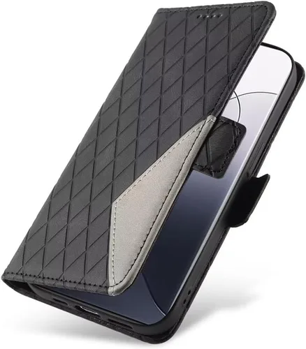 Miniatura 4 de Funda compatible con Xiaomi Poco X3 GT 5G, compatible con Redmi Note 10 Pro 5G (China), piel sintética, ranura para tarjetas, cierre magnético, Negro