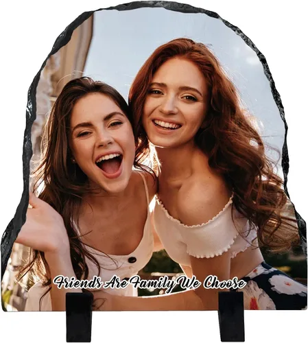 Miniatura 17 de Bemaystar Marco de fotos personalizado con foto y texto, regalo de fotos personalizado para mamá, papá y parejas, placa de pizarra fotográfica