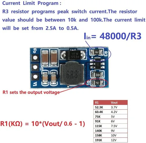Miniatura 4 de Módulo convertidor de impulso DC-DC de 2.6-5.5 a 5V/6V/9V/12V, regulador de voltaje elevador, convertidor de voltaje para motor LED (9V, sin pin), 2