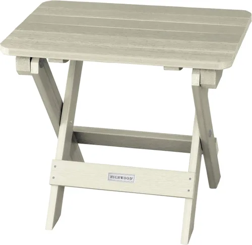 highwood AD-TBS1-WAE Adirondack - Mesa auxiliar plegable Whitewash Encalar