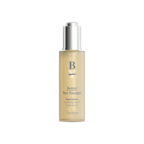 Better Not Younger Suero fortificante para el cabello y el cuero cabelludo para adelgazar y envejecer el cabello, suero para cabello más fuerte y