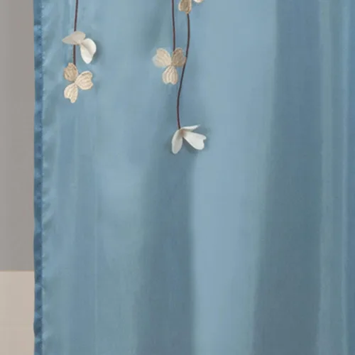Miniatura 3 de Lush Decor cortina de ducha con flores que caen