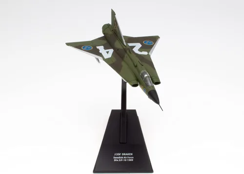 Miniatura 5 de OPO 10 - Avión de combate militar 1/100 compatible con J 35F DRAKEN Swedish Air Force 1989 - CP34