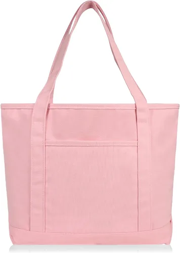 Miniatura 2 de DALIX - Bolsa de compras de lona y algodón de 50cm en color liso (edición exclusiva)