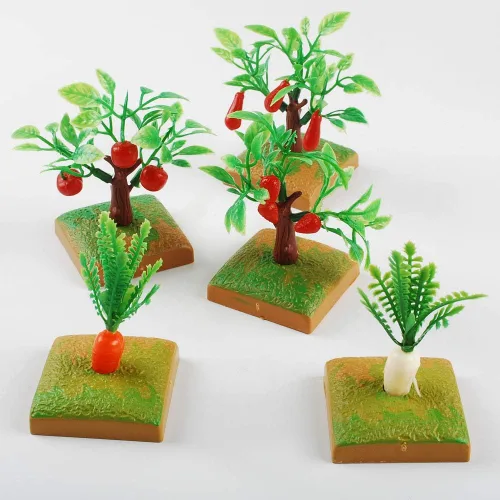 Miniatura 4 de NWFashion 25 árboles de paisaje de 3 a 5 pulgadas, suministros de diorama, decoraciones para tartas
