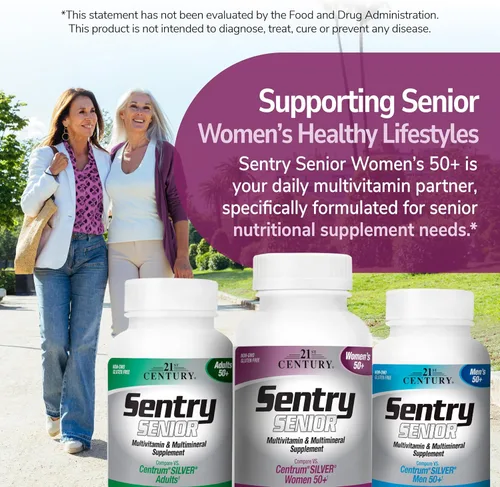 Miniatura 7 de 21st Century Sentry Senior Women 50 Plus Tablets, 100 unidades (27542)