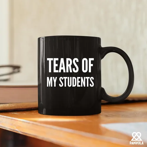 Miniatura 4 de Taza de café de cerámica con diseño de lágrimas de mis estudiantes, regalo de graduación para profesor instructor de física, química, cálculo, Negro