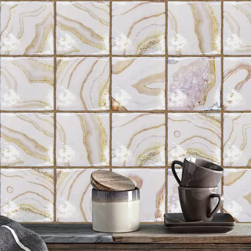 Miniatura 43 de Alwayspon Vinilo adhesivo efecto piedra, pegatinas para azulejos de pared autoadhesivas, protector antisalpicaduras para cocina y baño, T026