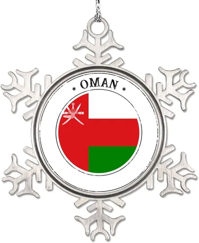 Miniatura 12 de Adorno de copo de nieve de bandera de México para decoración de árbol de Navidad, recuerdo de ciudad de campo, adornos de Navidad personalizados