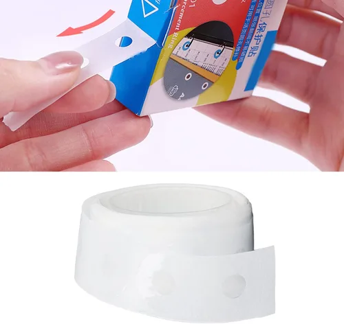 Miniatura 2 de 250 calcomanías de refuerzo perforadas impermeables de PVC de producción de bricolaje, calcomanías de reparación protectoras, calcomanías