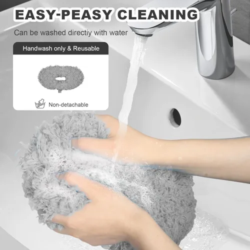 Miniatura 4 de Storystore Plumero para ventilador de techo con poste de extensión, ajustable de 13 a 49.7 pulgadas, limpiador de aspas de ventilador removible