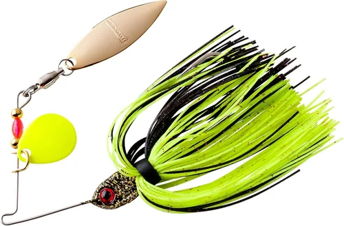 Miniatura 12 de Booyah Pond Magic Señuelo de pesca de róbalo con hoja giratoria para aguas pequeñas Alpine
